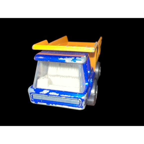 Vintage Matchbox Superfast By Lesney No23 Atlas Diecast Blue Dump Truck‎ England - Picture 1 of 10